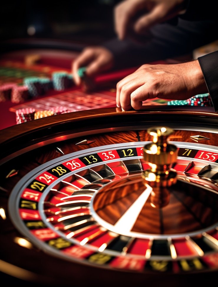 American Roulette wheel and betting layout on sm605 login live dealer studio